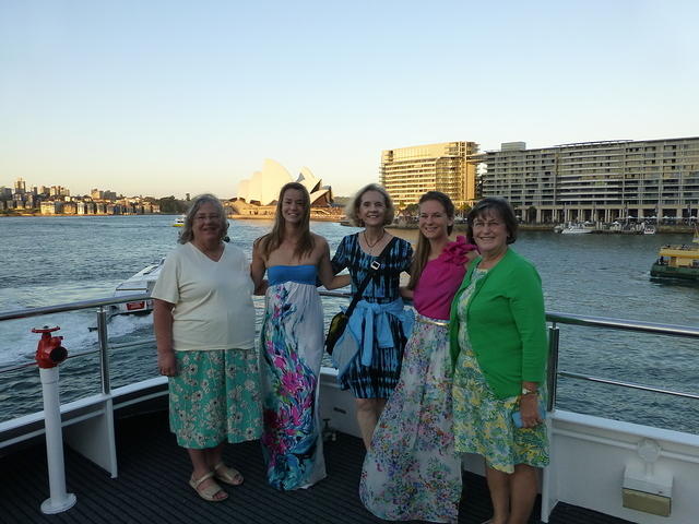 Susie, Rachel, Ann, Emma and Becky Harbor Cruise boat