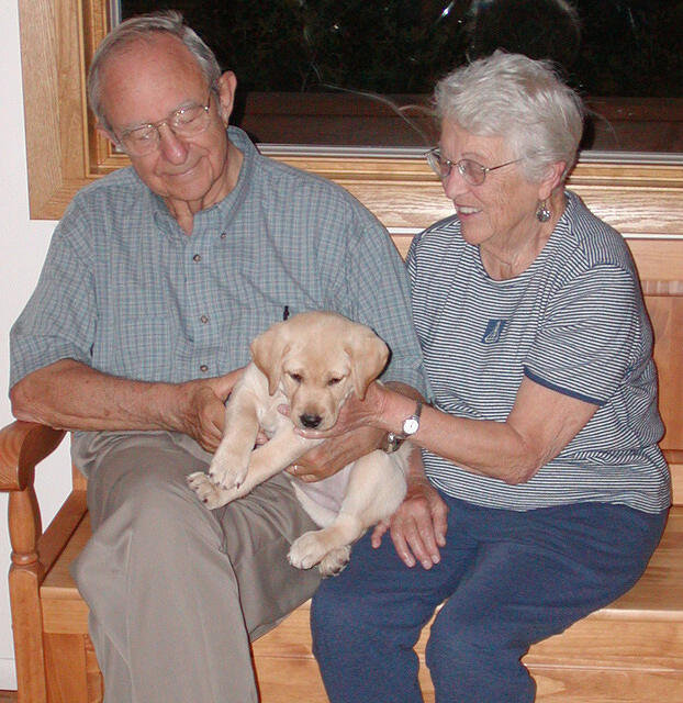 Emma with Grandparents